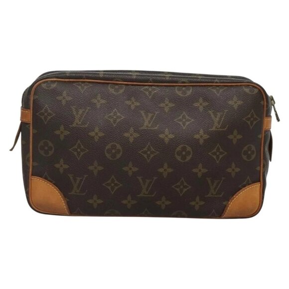 LOUIS VUITTON Monogram Compiegne 28 Clutch Bag M51845 LV Auth BA3702 - Picture 2 of 16